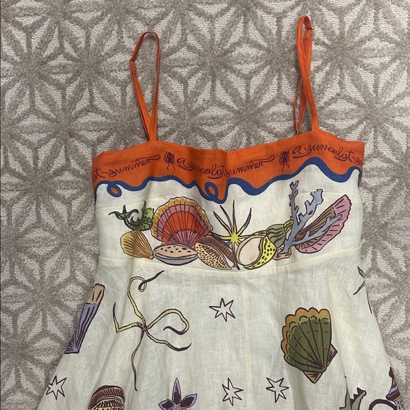 Alemais Artistic Blue and Orange Maxi Dress - Picture 2 of 5